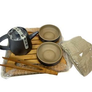 Whentea Tea Set Japanese Stoneware Rust Glaze Creative Ceremonial Comfort